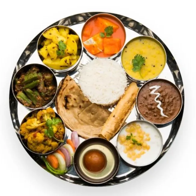 Combo thali in train